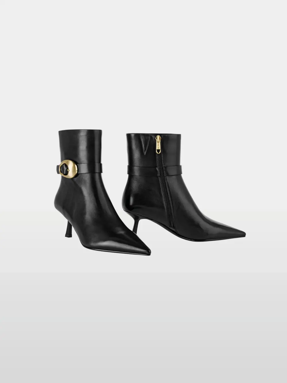 Bottines à boucle dorée