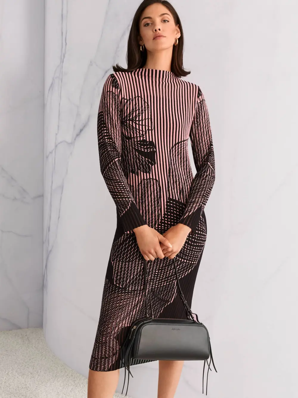 Recycled leather bowling bag