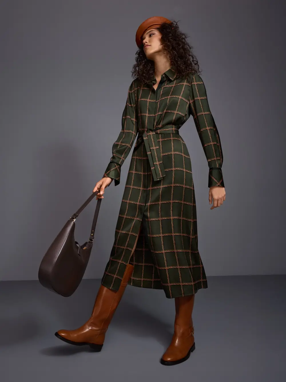 Printed viscose dress