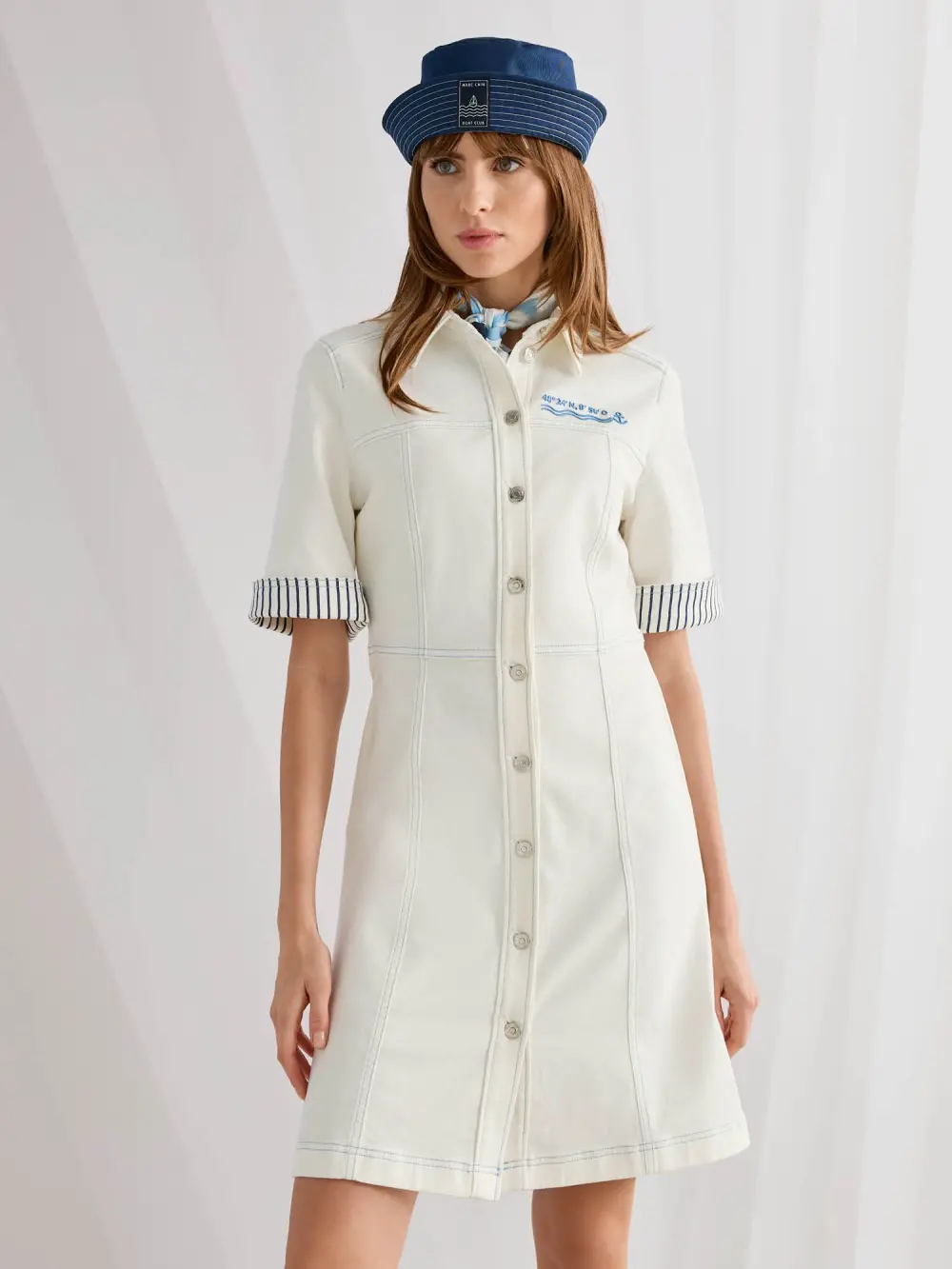 Maritime denim dress