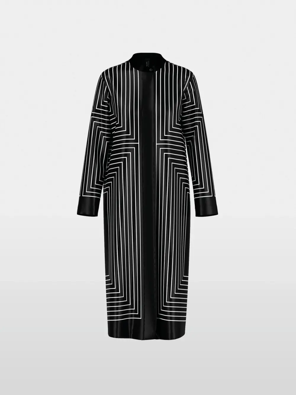 Robe mi-longue à motif graphique