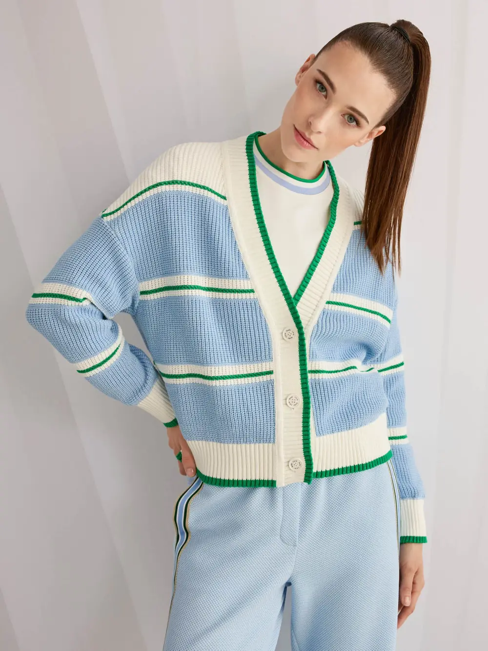 ‘Knitted in Germany’ chunky cardigan