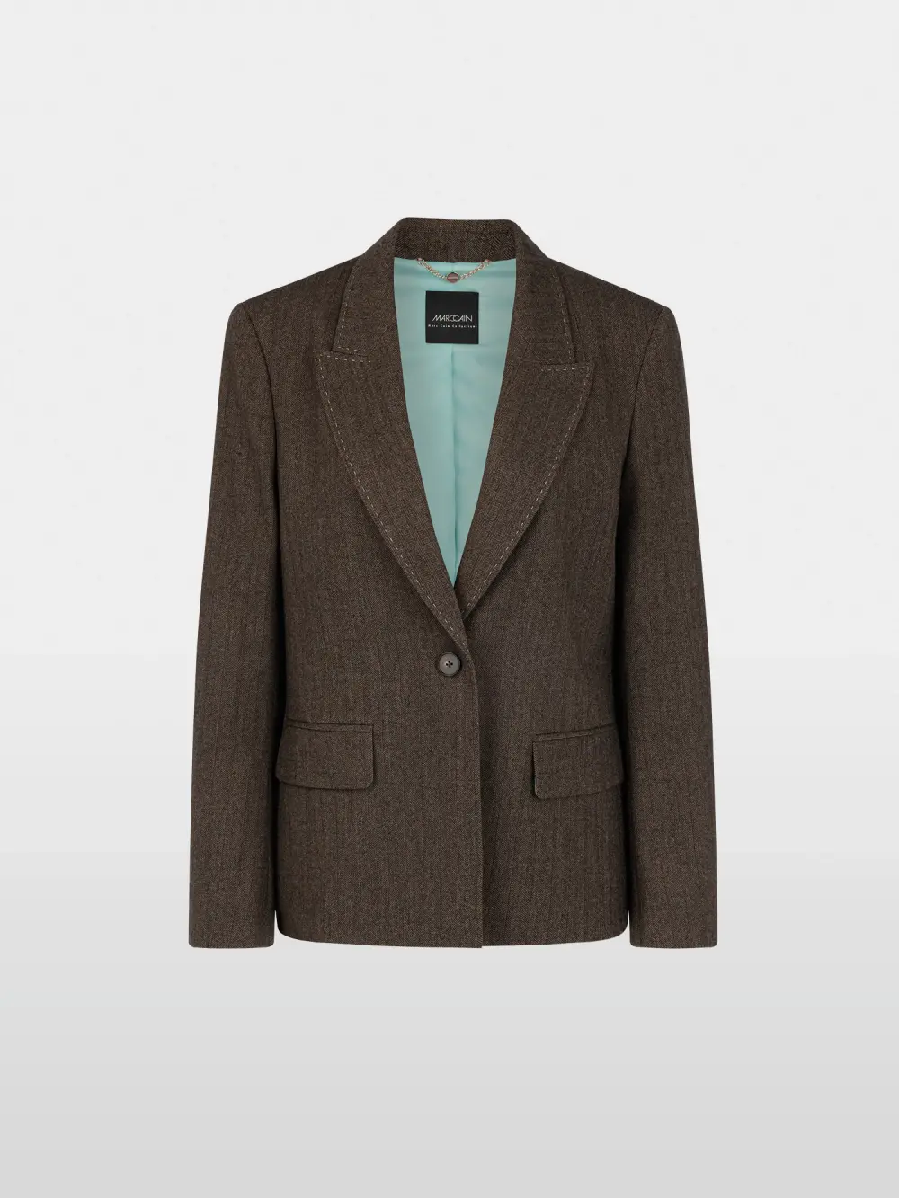 Blazer à motif chevrons