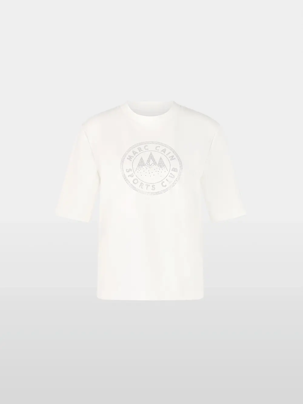 T-Shirt mit Hotfix-Motiv auf der Brust
