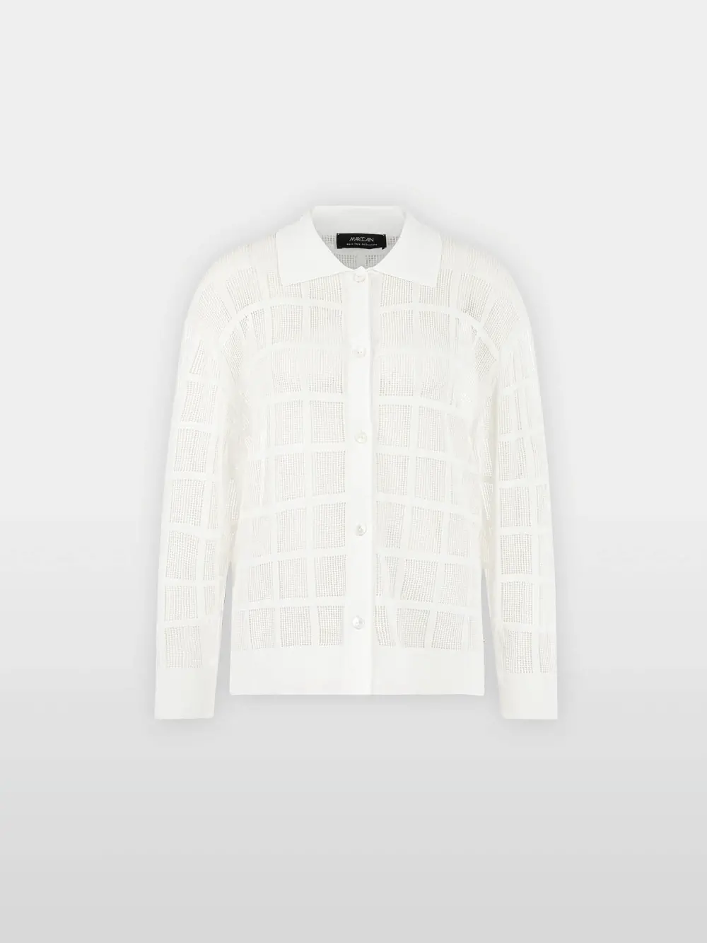 Cardigan with openwork pattern