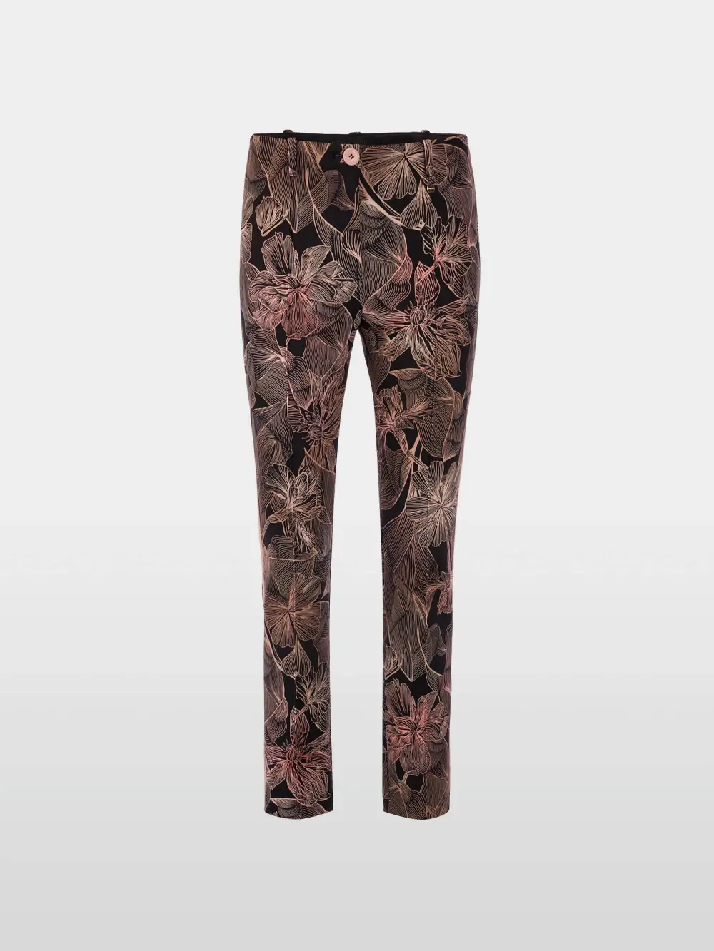 SYDNEY slim trousers with floral print