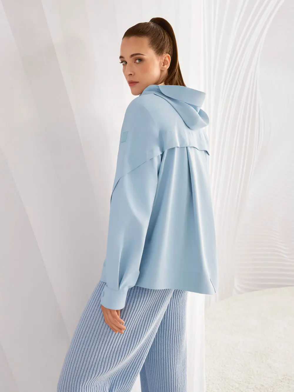 Lightweight outdoor jacket with hood