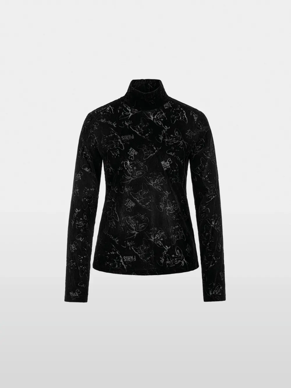 Cat-print shirt
