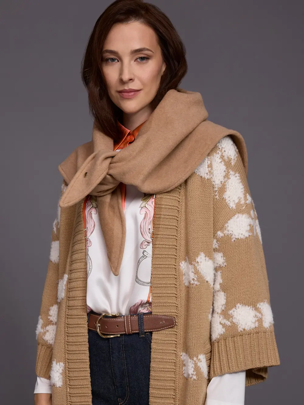 Unique wool-blend scarf
