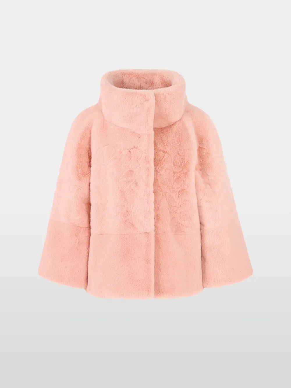Elegante jas met imitatiebont