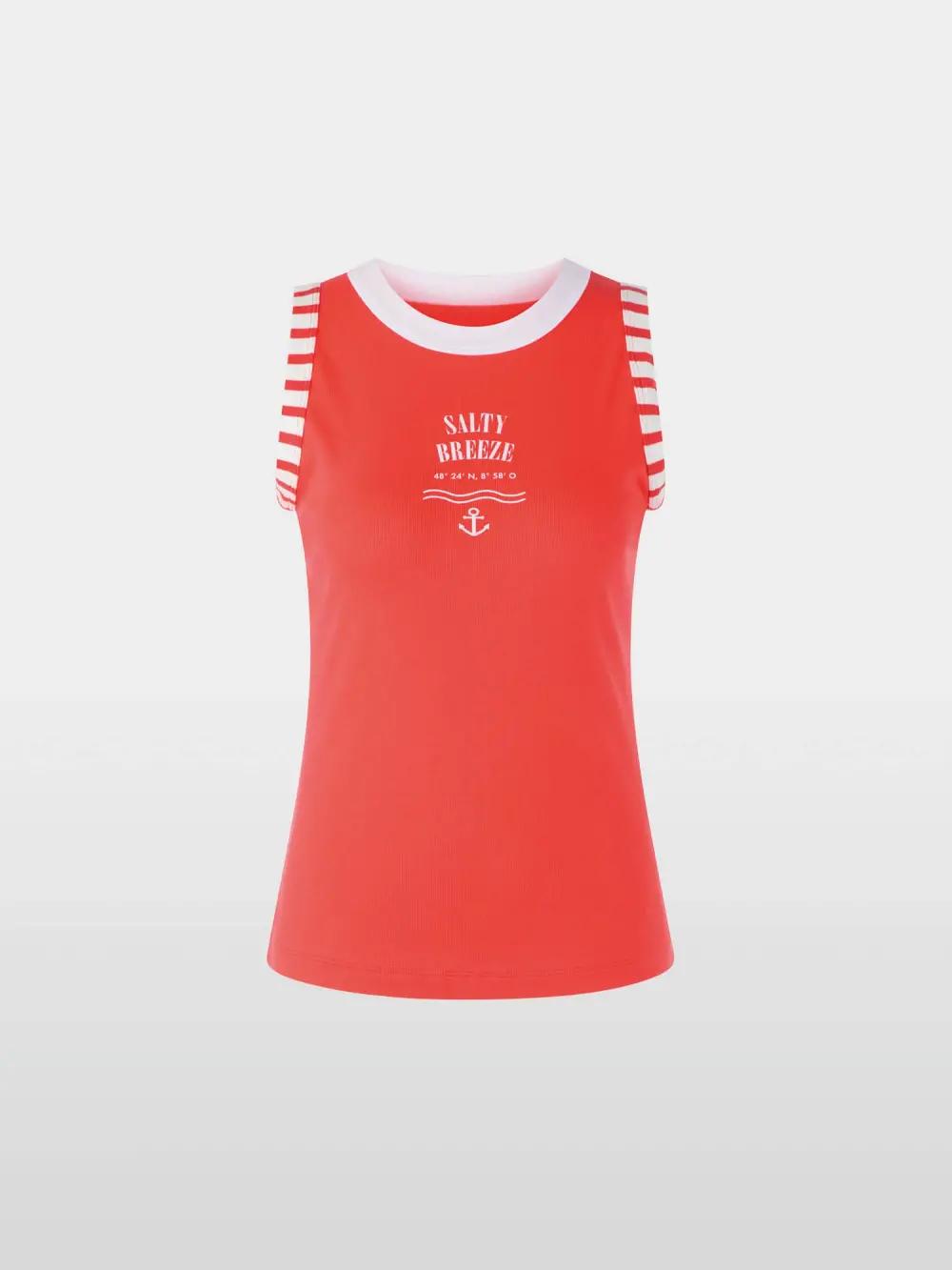 Top with maritime print