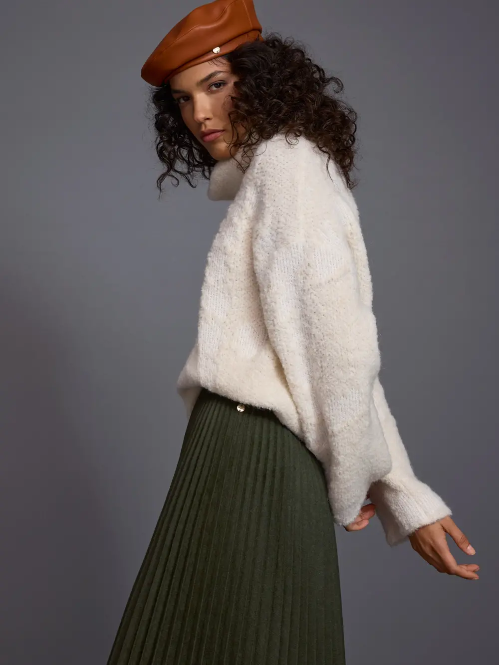‘Knitted in Germany’ turtleneck jumper