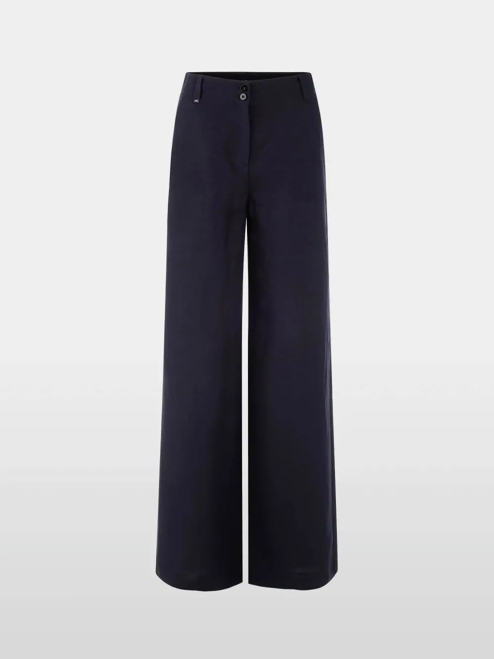 WAUKEE viscose-linen blend trousers