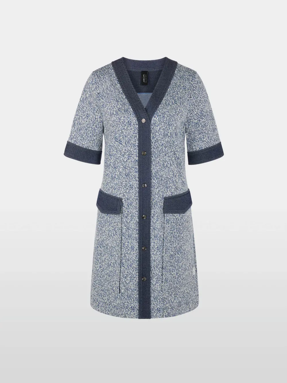 Patterned stretch viscose dress