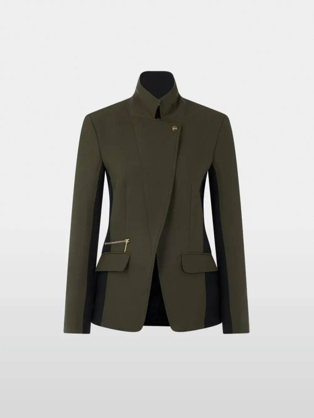 Blazer with contrasting stripes