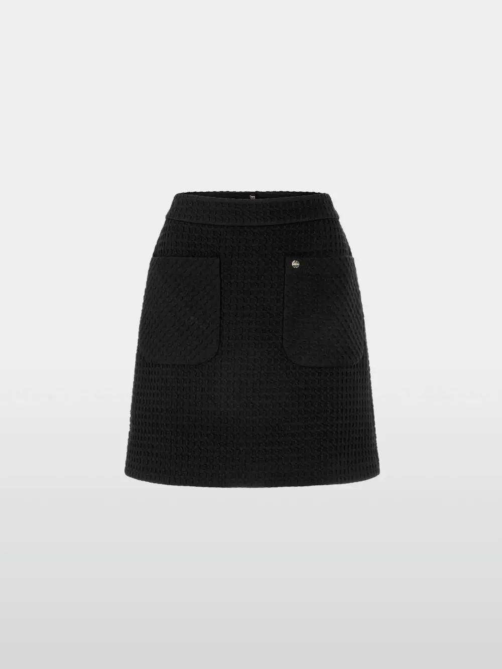 Mini skirt in waffle piqué with pockets