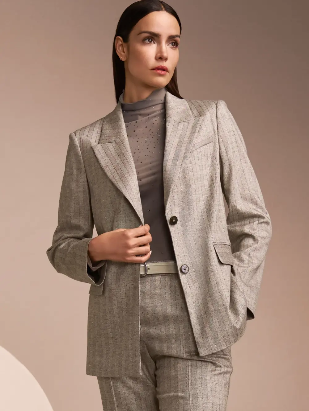 Elegant blazer with stripes