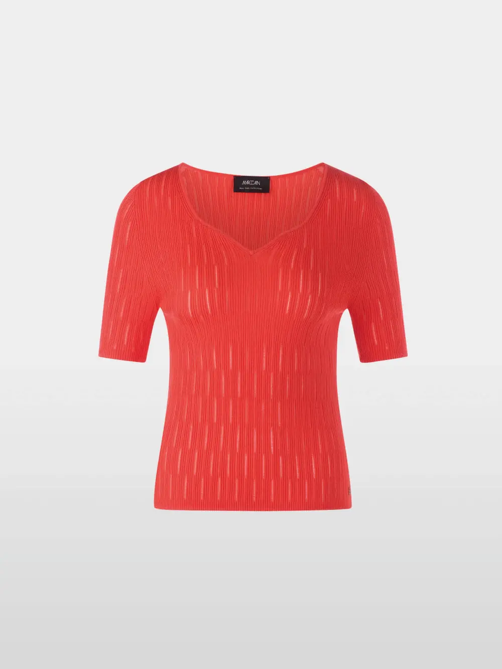 Short-sleeved viscose stretch sweater