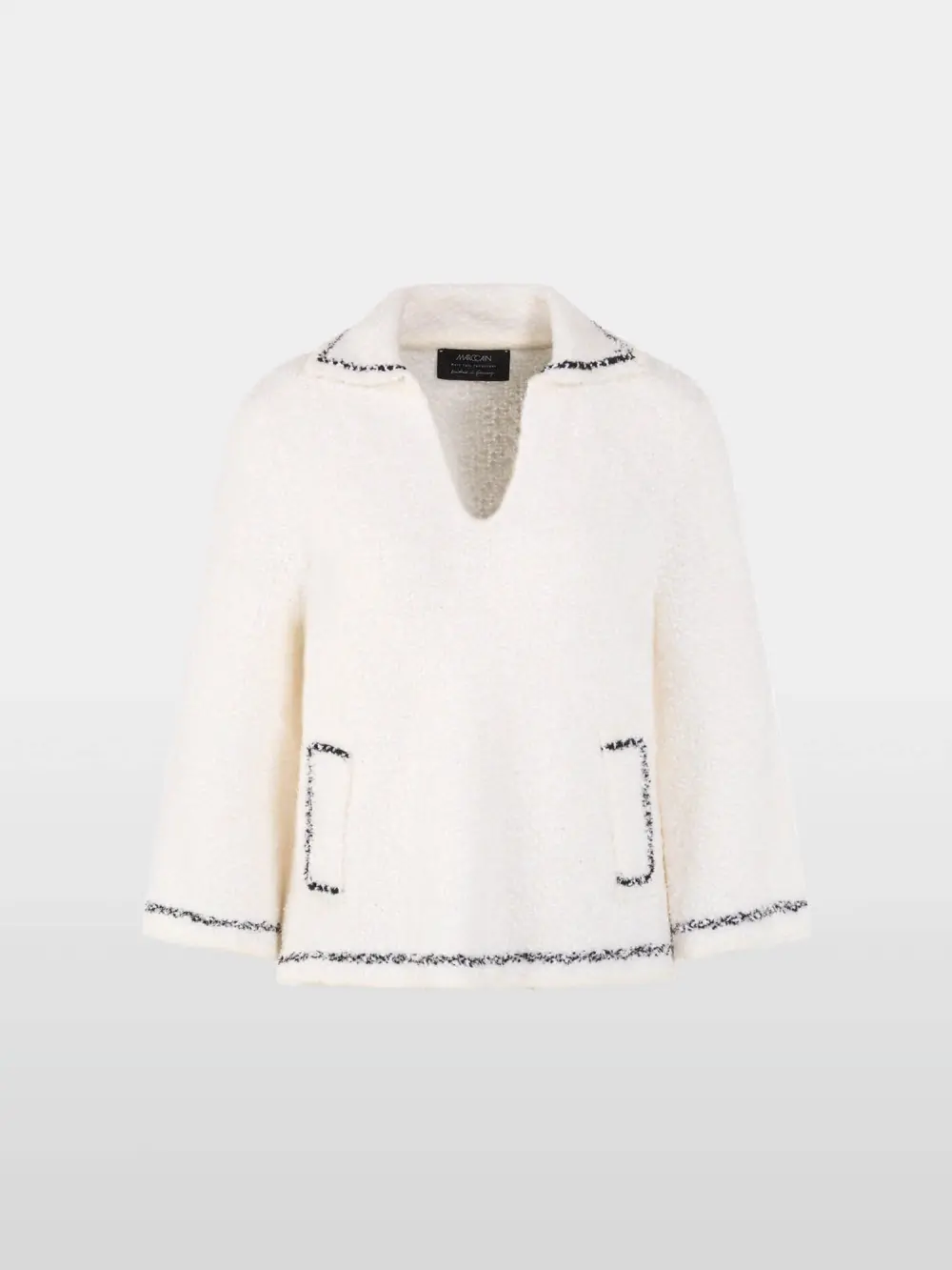 Knee-length waffle piqué dress