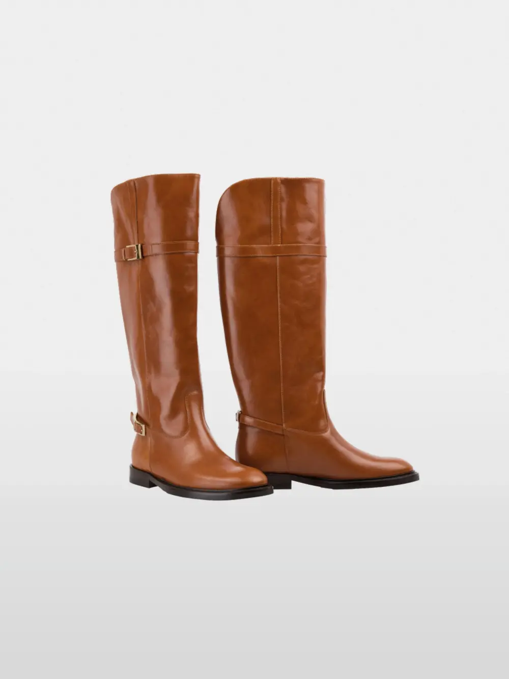 Leather riding boots