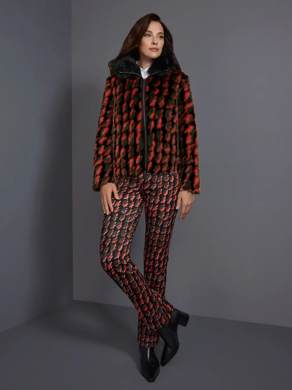 FREDERICA scuba jersey trousers