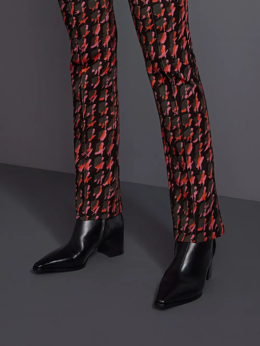Leather ankle boots