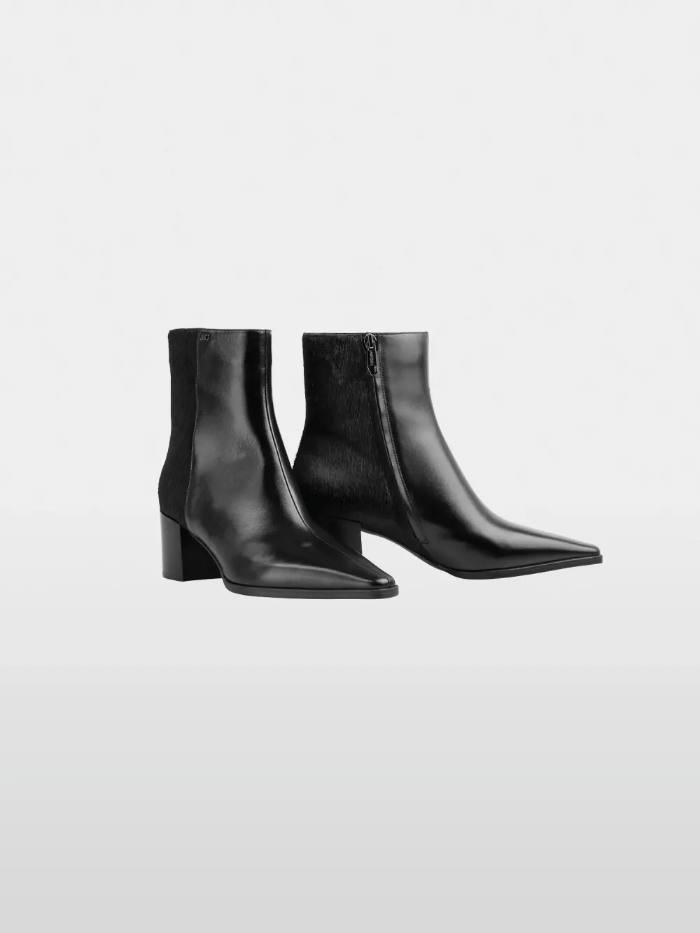 Leather ankle boots