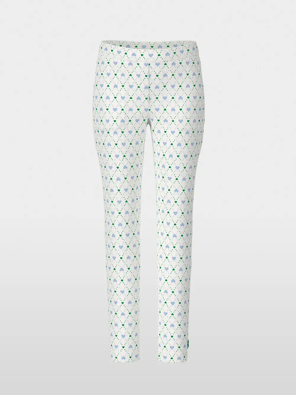 SOFIA heart print scuba jersey trousers