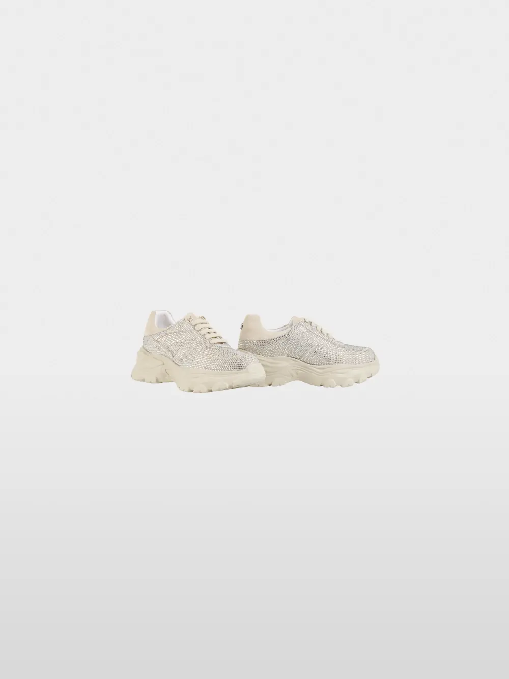 Chunky trainers with rhinestones