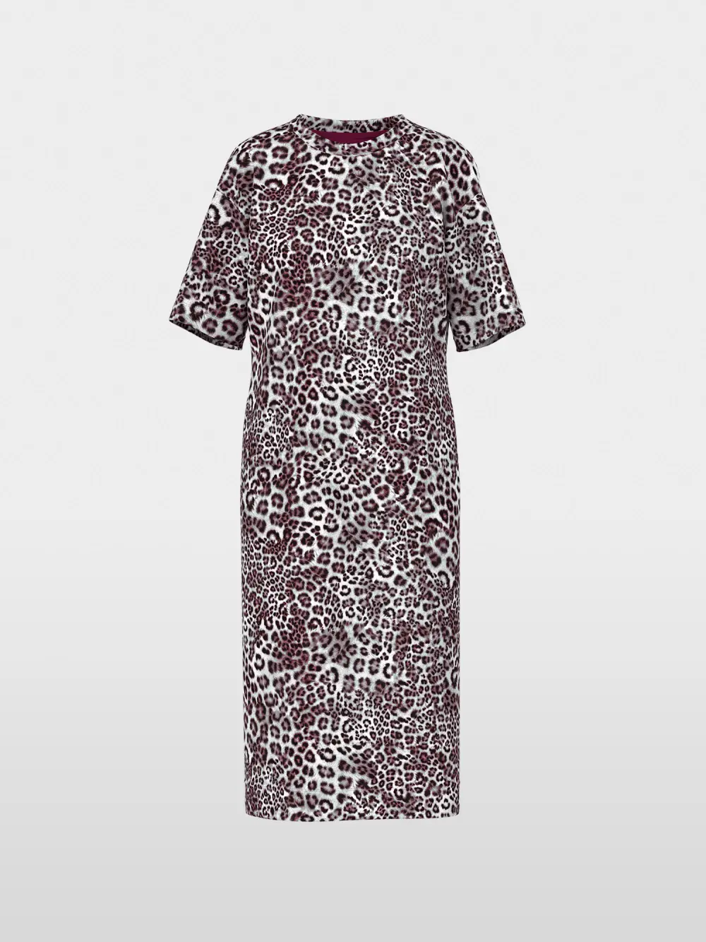 Dress with leopard print