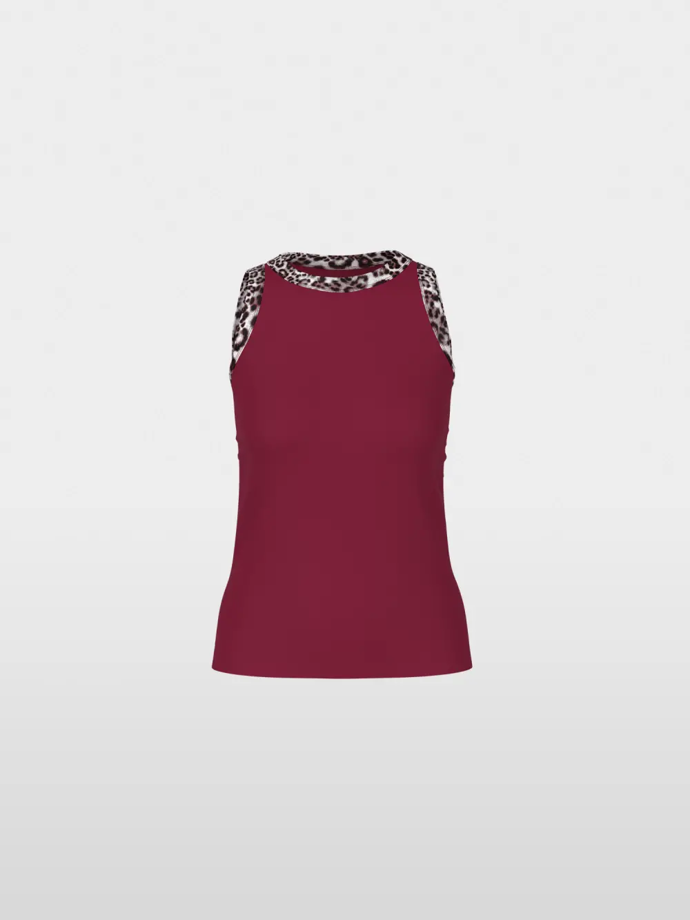 Top with leopard print