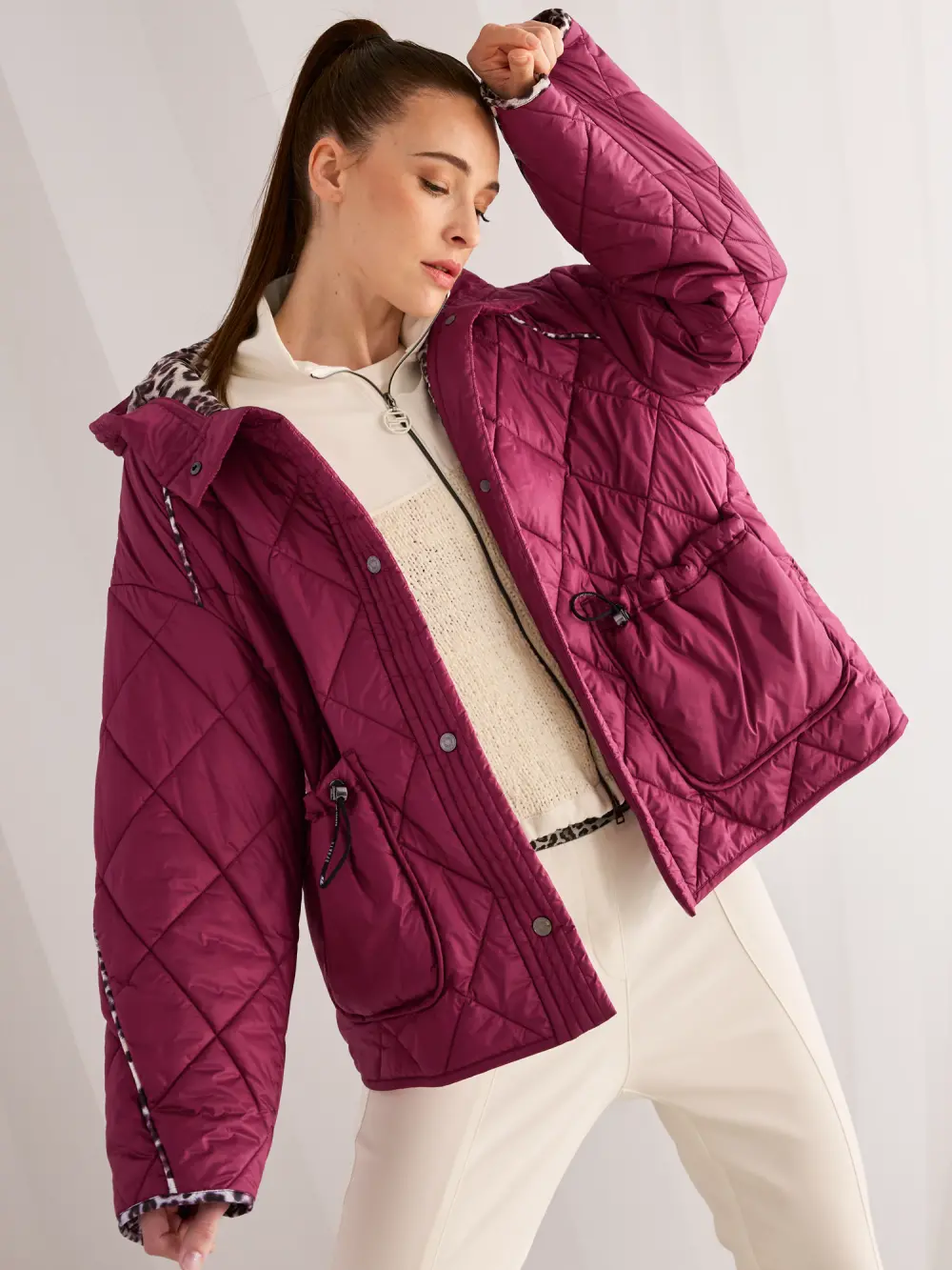 ‘Rethink Together’ quilted jacket