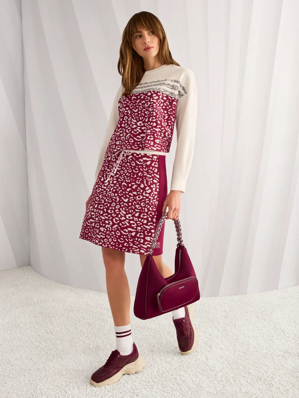 Chunky trainers with rhinestones