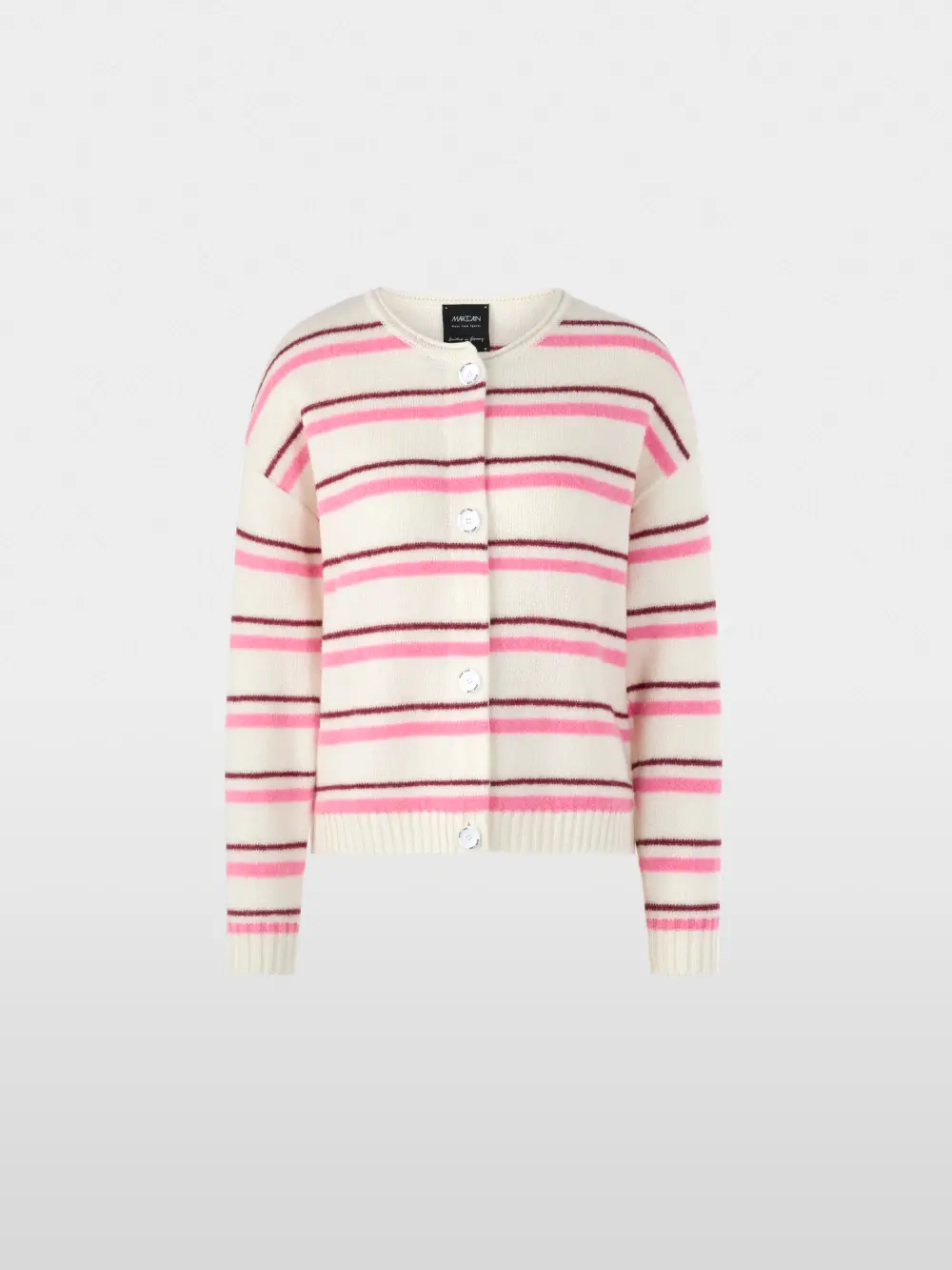 ‘Knitted in Germany’ striped cardigan