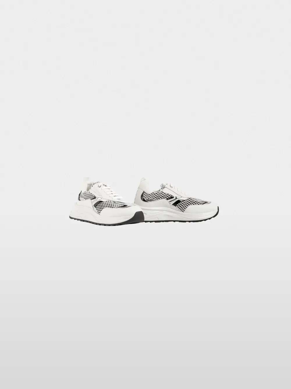 Trainers in a mix of materials