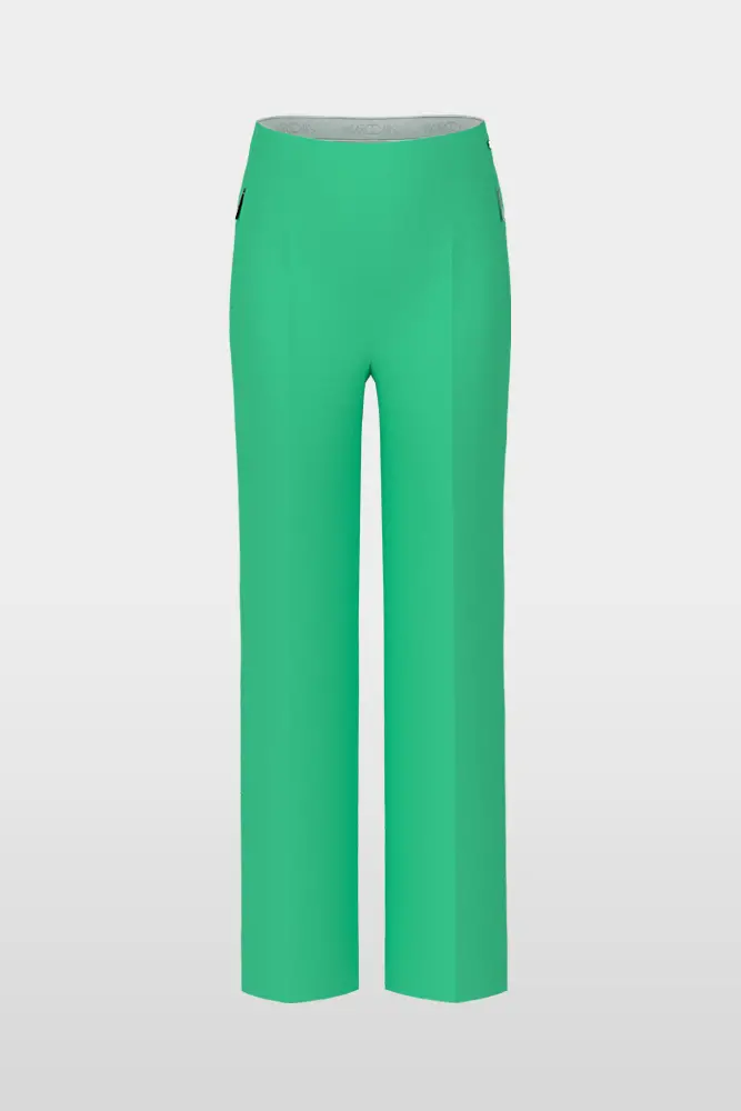 WINDER trousers with a modern wide fit and high-waisted design, green
