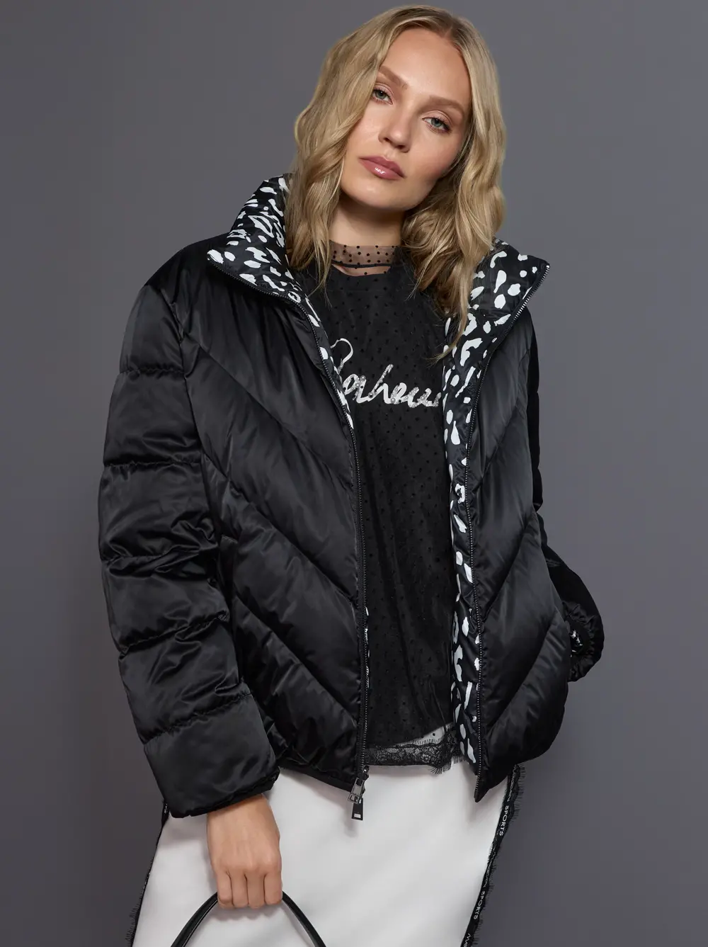 Reversible quilted jacket