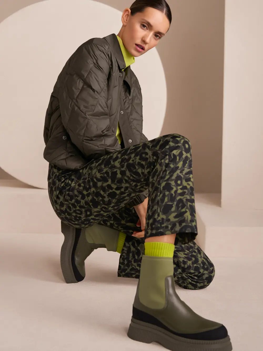 Pantalon à enfiler léopard FREDERICA