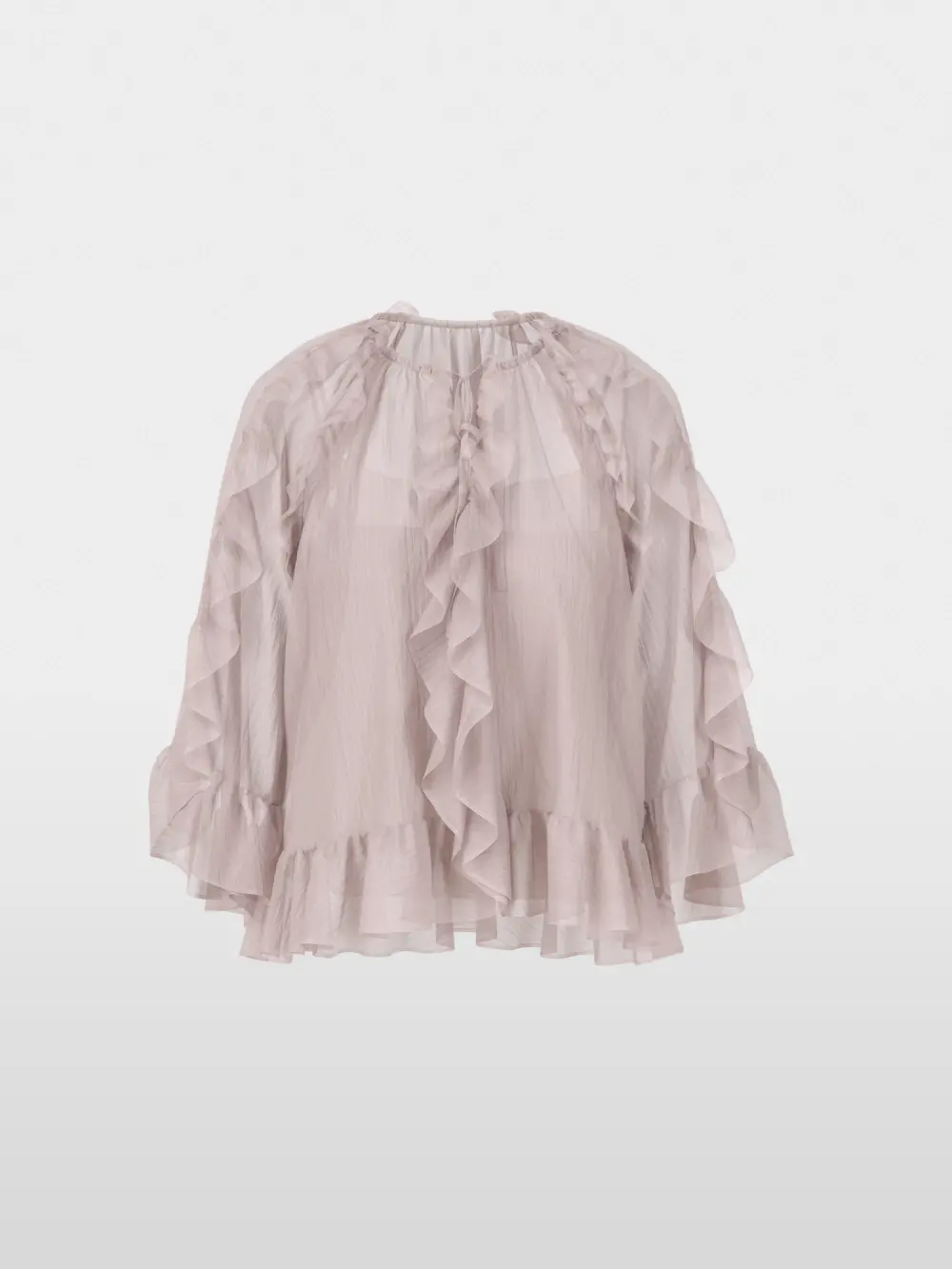 Blouse met volants in bohostijl