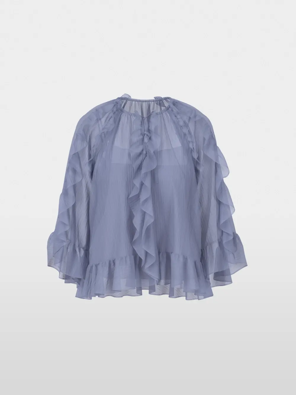 Blouse met volants in bohostijl