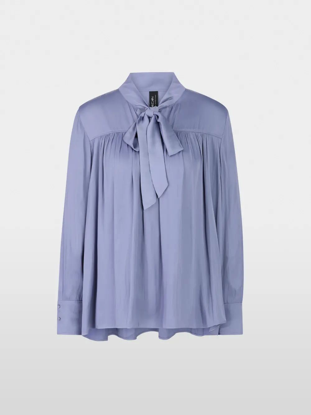 Wijde blouse met strik ”Rethink Together”
