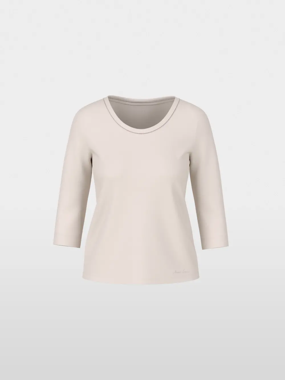 T-shirt met kettingversiering