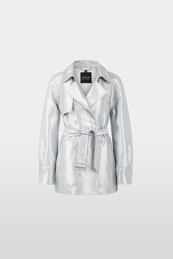 Lightweight outdoor jacket with silver shimmer