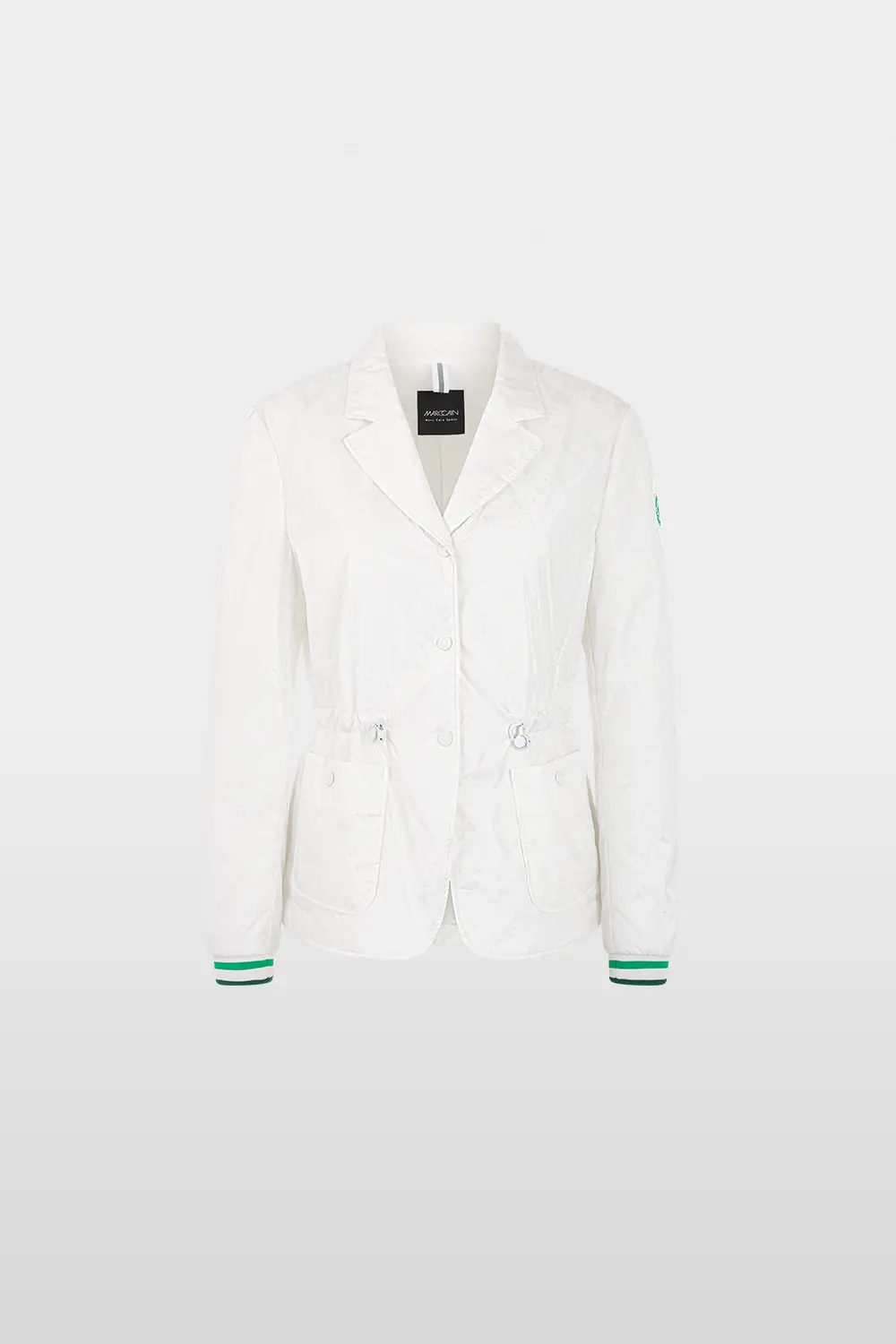 Padded blazer with heart print