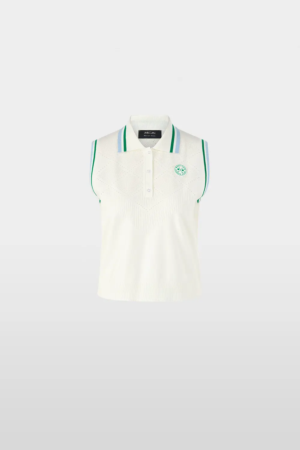 Knitted top with ajour pattern