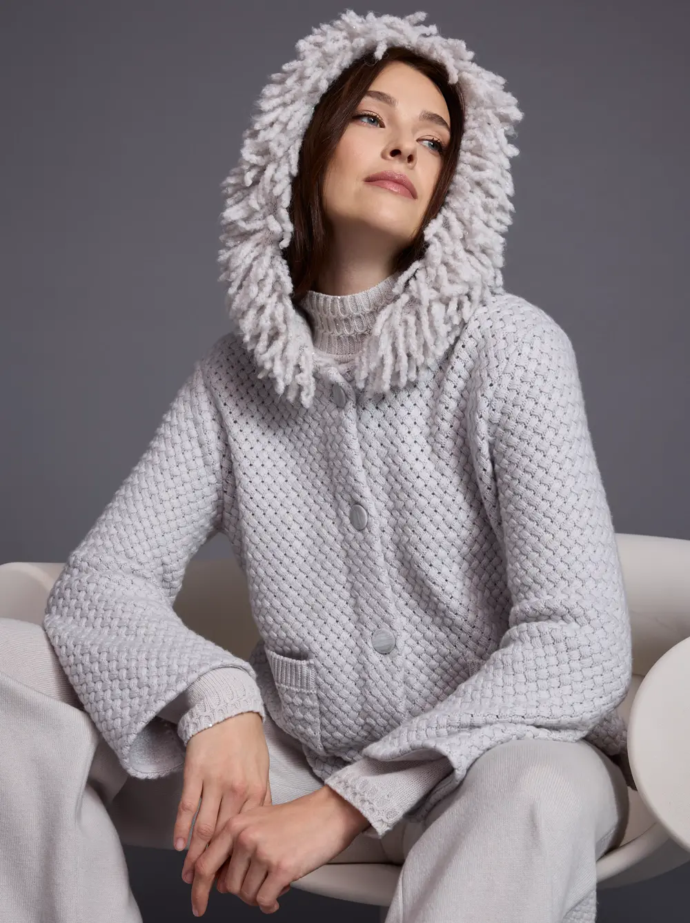 Grey jacket/cardigan Knitted in Germanny