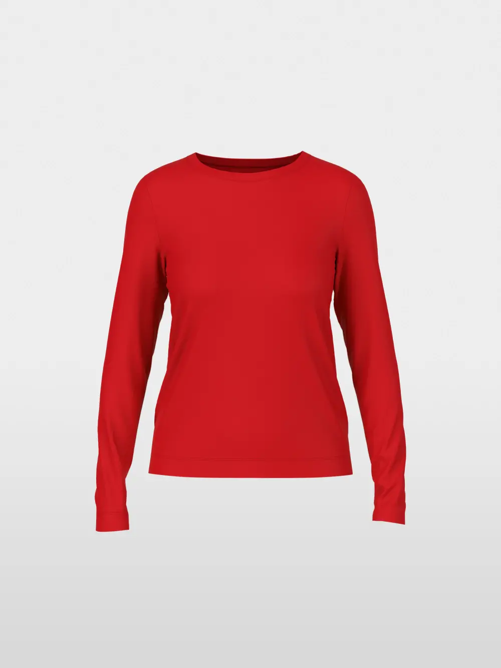 Klassisches Langarmshirt unifarben