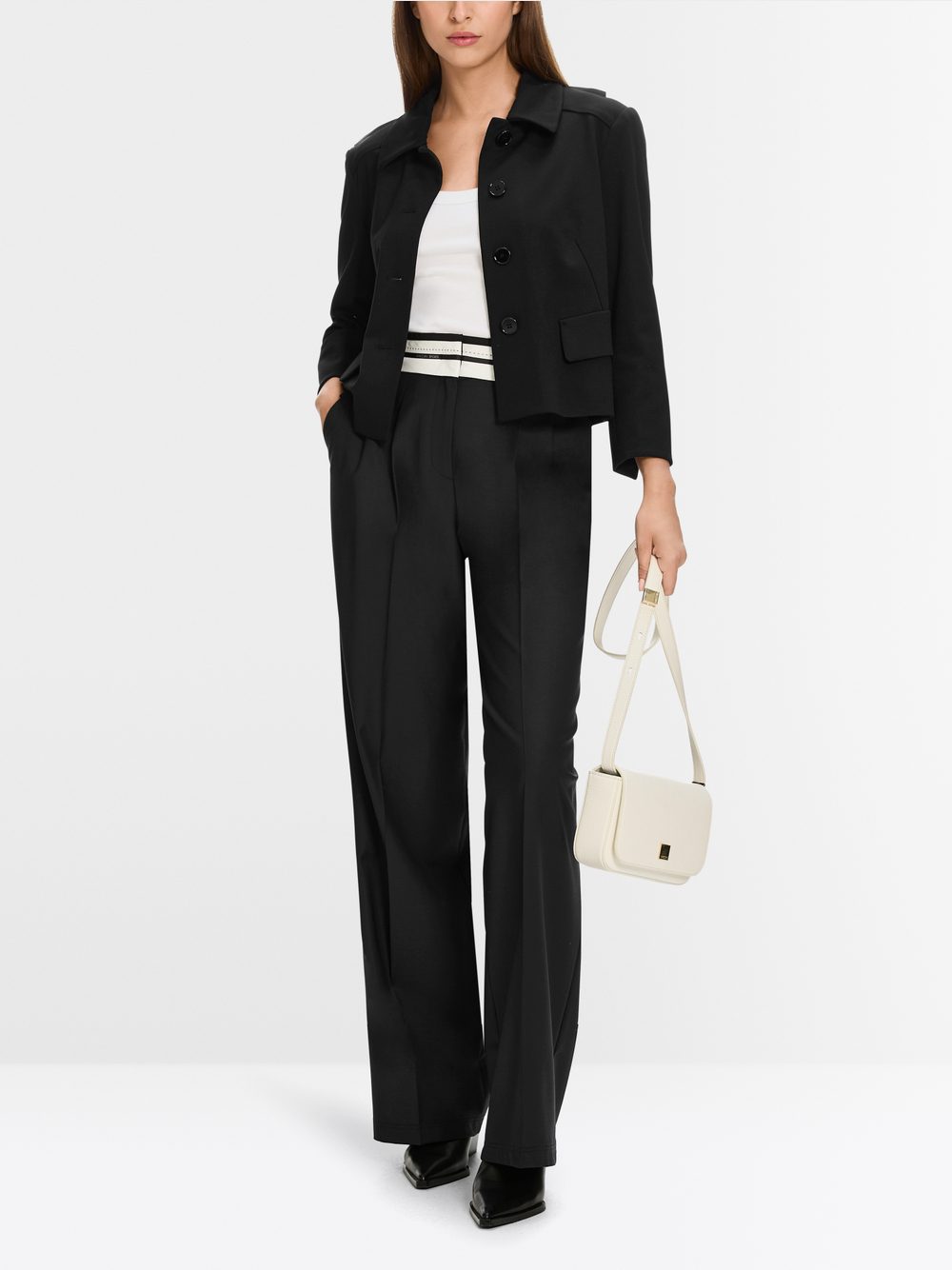 MARC CAIN SHORT DENIM STRETCH COTTON JACKET