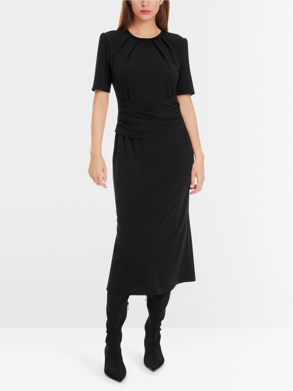 Marc Cain Collections Black Wrap Dress SC 21.31 W35 COL 900 main image 0
