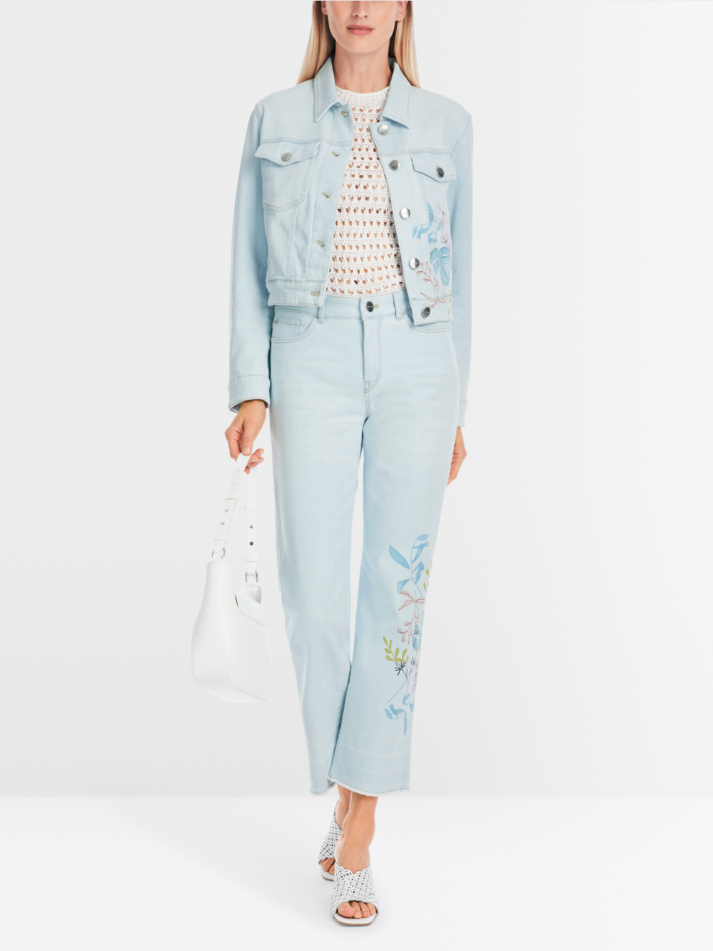 Marc Cain Collections Pink Denim Jacket SC 31.37 D60 COL 219